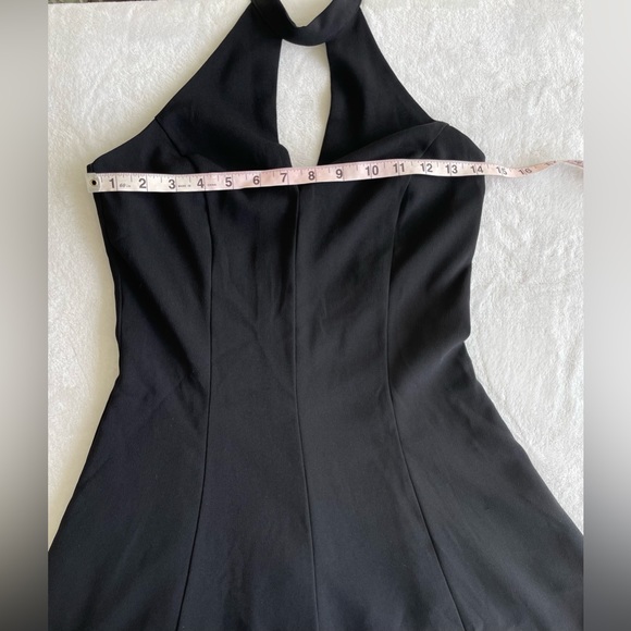 Amanda Uprichard halter black mini fit and flare dress revolve - Picture 9 of 11